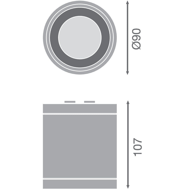 Ledvance - Downlight/Strahler/Flutlicht LED-Aufbaudownlight IP65 DLSUR.DN90P1584060DB 840, 60Gr., sw