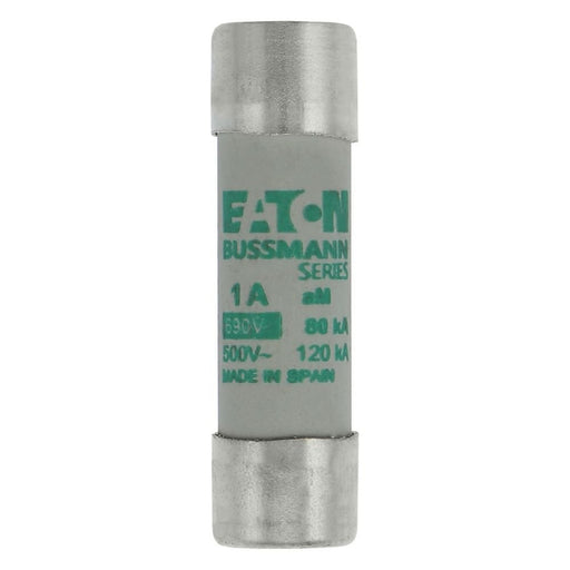 Eaton - Zylindrische Sicherung Sicherungseinsatz Nieders. CYL AM 14,#C14M1S 1A AC 500V 120kA − 10 Stück