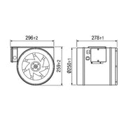 Maico - Ventilator für Rohreinbau Diagonal-Ventilator EDR 25