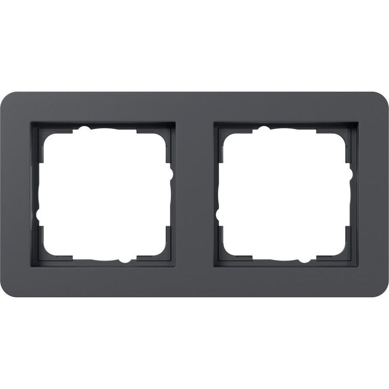 Gira - Abdeckrahmen 2fach 0212152 anthrazit