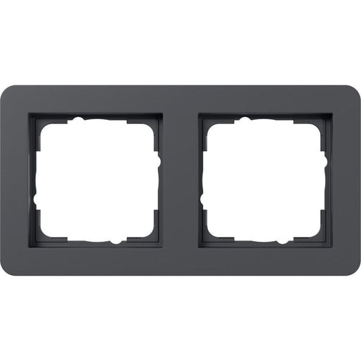 Gira - Abdeckrahmen 2fach 0212152 anthrazit