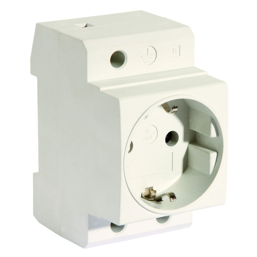 Pollmann - Steckdose Reiheneinbau Verteiler-Einbausteckdose 6334787 1-fach