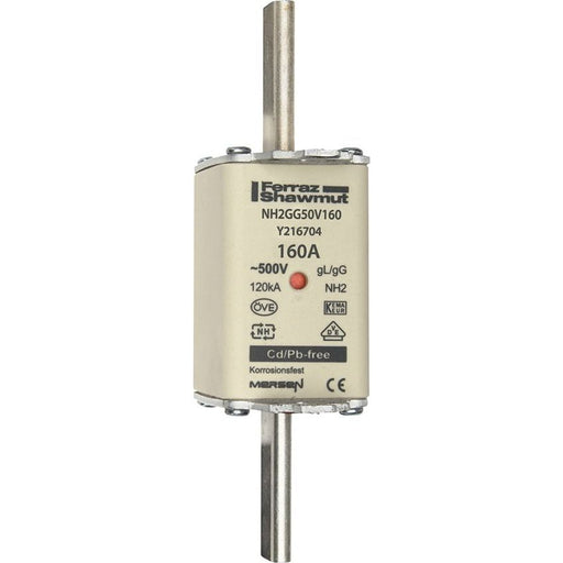 Mersen - Messersicherung NH-Sicherungseinsatz SF NH2GG50V160 Gr.2 gG 160A/500V KM