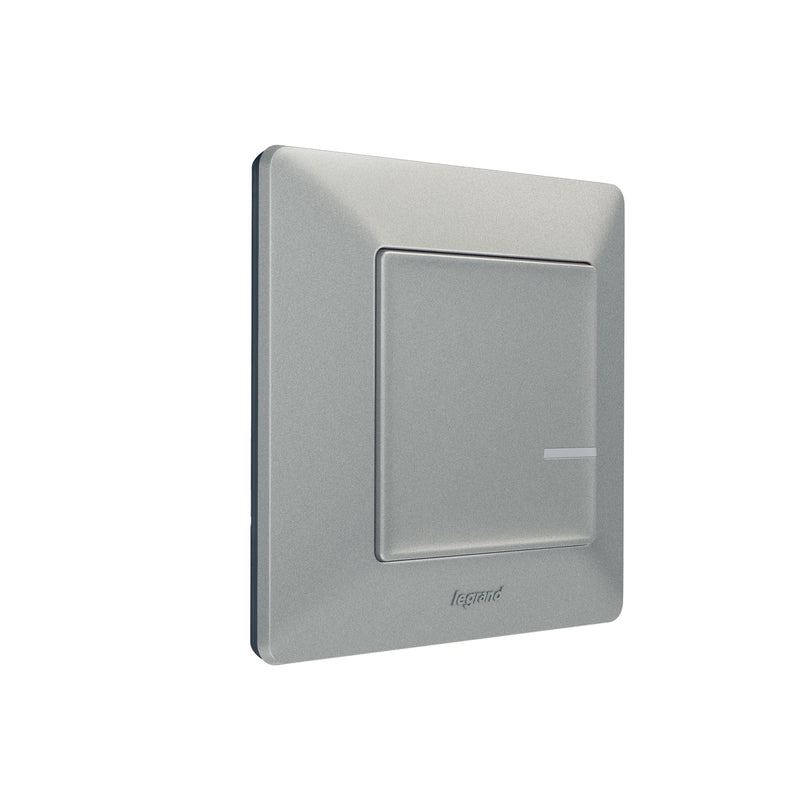 Legrand - Funksender Wandsender 1-Fach Legrand 752385 Aluminium