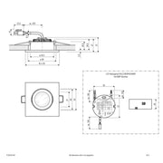 EVN Lichttechnik - Downlight/Strahler/Flutlicht LED-Deckenleuchte PC24D91340 DALI