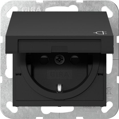 Gira - Steckdose KD 4414005 Schwarz m