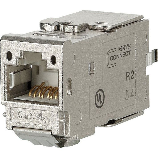 Metz Connect - Modularer Steckverbinder C6Amodul 180 Jack 130B11-E Cat. 6A geschirmt − 1 Stück