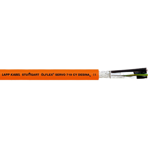 Lapp Kabel&Leitung - Energiekabel < 1 kV, für ortsveränderlichen Einsatz ÖLFLEX SERVO 719 CY 1020023 4G10+(2x1,5)