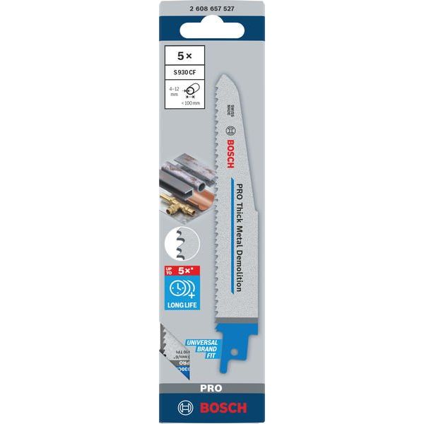 Bosch - Säbelsägeblatt PRO Thick Metal Demolition 2608657527 S930CF