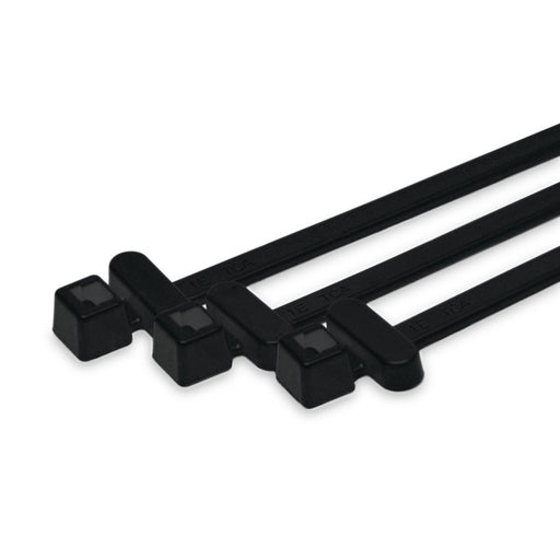 HellermannTyton - Kabelbinder T50RFIDCHA PA66BK100 200x4,6mm, schwarz − 100 Stück
