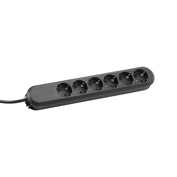 Bachmann - Mehrfachsteckdose Tischsteckdose 6f. 381.148K 3,00m sw