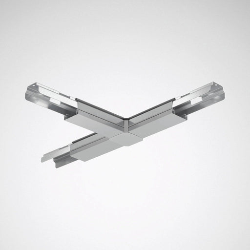 Trilux - Tragschiene für Lichtbandsystem T-Lichtbandverbinder 07650 T-Connector 03 silbergrau − 1 Stück