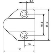 Assa Abloy effeff - Netzanschlussleitung Kabelübergang 10318-80-----00 Messing 80cm
