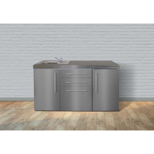 Stengel - Mini-Küche Miniküche Premiumline MPGSES160GSIKFreBli Edelstahl