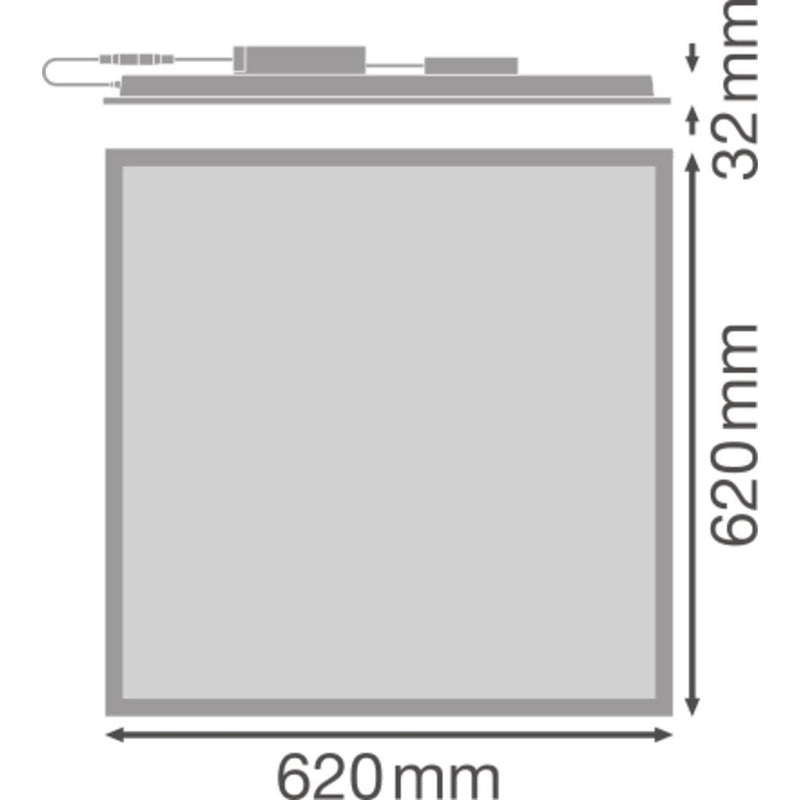 Ledvance - Decken-/Wandleuchte LED-Panel M625 PLCMFT625P28W830U19D 830, DALI