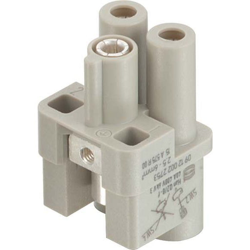Harting - Kontakteinsatz für Rechtecksteckverbinder Steckverbinder-Gehäuse 09120022755 Han Q 2/0-bu 1,5qmm
