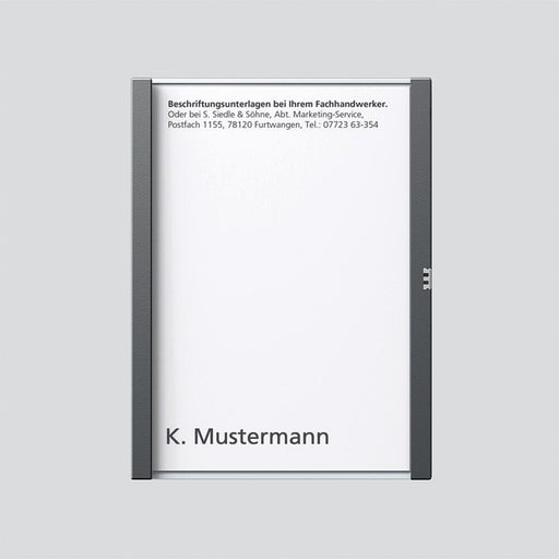 Siedle&Söhne - Zubehör/Ersatzteile für Türkommunikation Namensschild dgr-Glim 200029951-00 f. TM612-1/BTM650-01 − 1 Stück