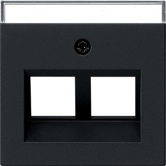 Gira - Einsatz/Abdeckung für Kommunikationstechnik Abdeckung sw 2640005 30°+BSF f.Tragring