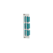 Metz Connect - Patchpanel LWL OpDAT REGpro24 Frontplatte 15024A7806-E 6xQ-LC aqua