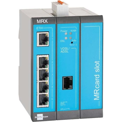 Insys - Netzwerk Router Industrierouter-LAN MRX3 DSL-B 1.0 5Ether-Ports 2Eing. − 1 Stück