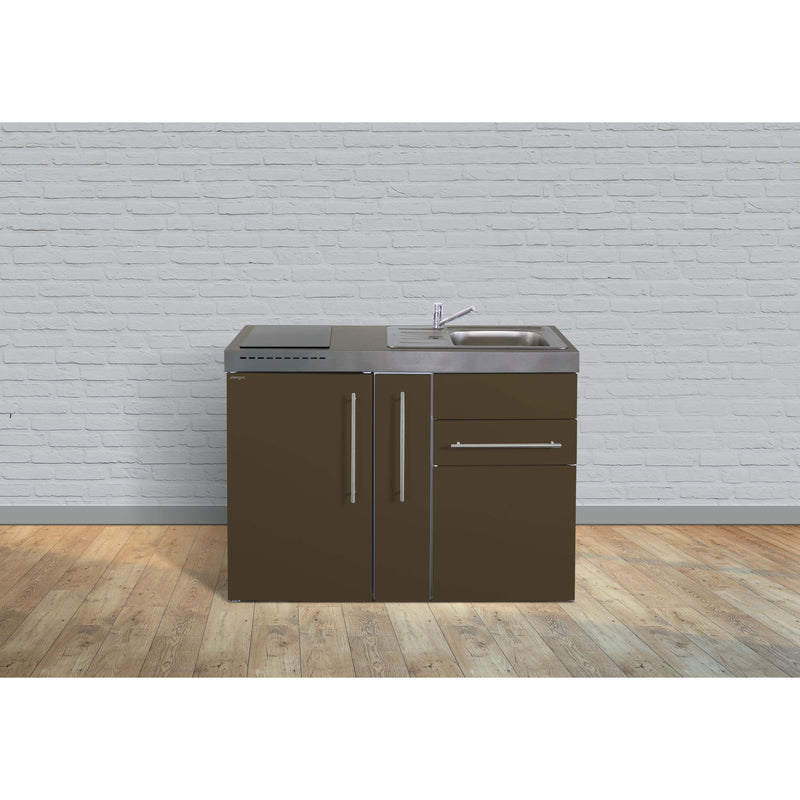 Stengel - Mini-Küche Miniküche Premiumline MPMM120AGKFliBreS Mokka metallic