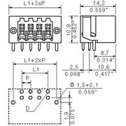 Weidmüller - Leiterplattensteckverbinder LP Verbinder B2L/S2L S2L-SMT #1794880000 3.5/10/90LF3.5SN − 72 Stück