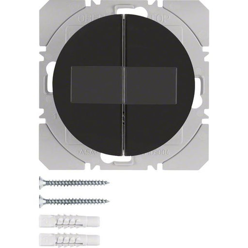 Berker - Bussystem-Hand-/Wandsender KNX-Funk Wandsender 2fach 85656131 schwarz glänzend