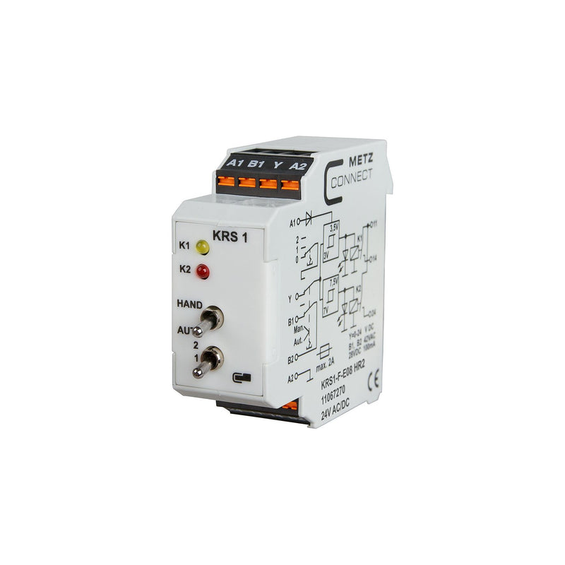 Metz Connect - Schaltrelais KRS1-F-E08 HR3 24V AC/DC 11067270 − 5 Stück