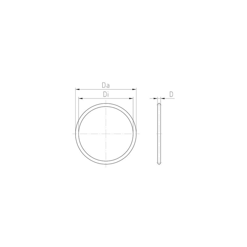 Jacob - Gummi O-Ring Dichtung O-Ring 309 G/1.5 − 100 Stück