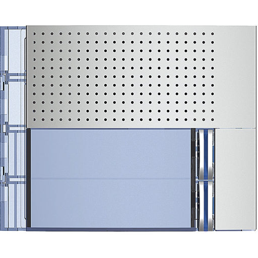 Legrand (BT) - Abdeckrahmen Frontblende Basis 351021 Allmetal,2 Ruftasten