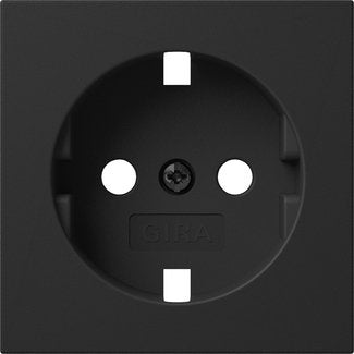 Gira - Zubehör/Ersatzteile für Installationsschalterprogramme Abd. SCHUKO-Steckd. 4920005 Schwarz m