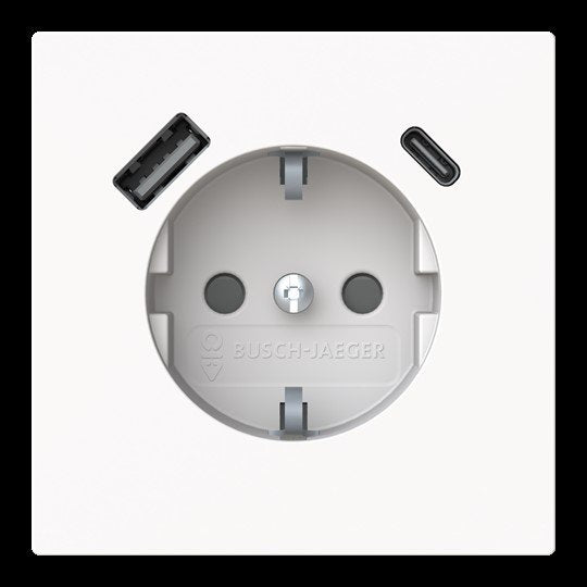 Busch-Jaeger - Steckdose SCHUKO-/USB-A+C Steckdose 20 EUCB2USBAC-44G Safety