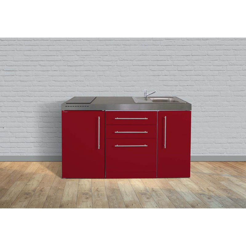 Stengel - Mini-Küche Miniküche Premiumline MPGSBR150GSIKFliBre Bordeauxrot