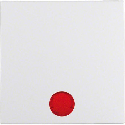 Berker - Abdeckung/Bedienelement für Installationsschalterprogramme Wippe 16291919 S.1 IP44 pws matt