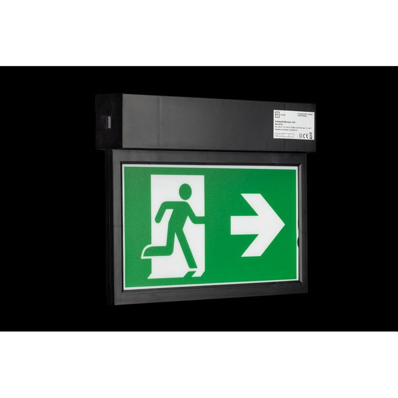 H1 - Sicherheitsleuchte Rettungszeichenleuchte UnlimitedMCBS-Tblack