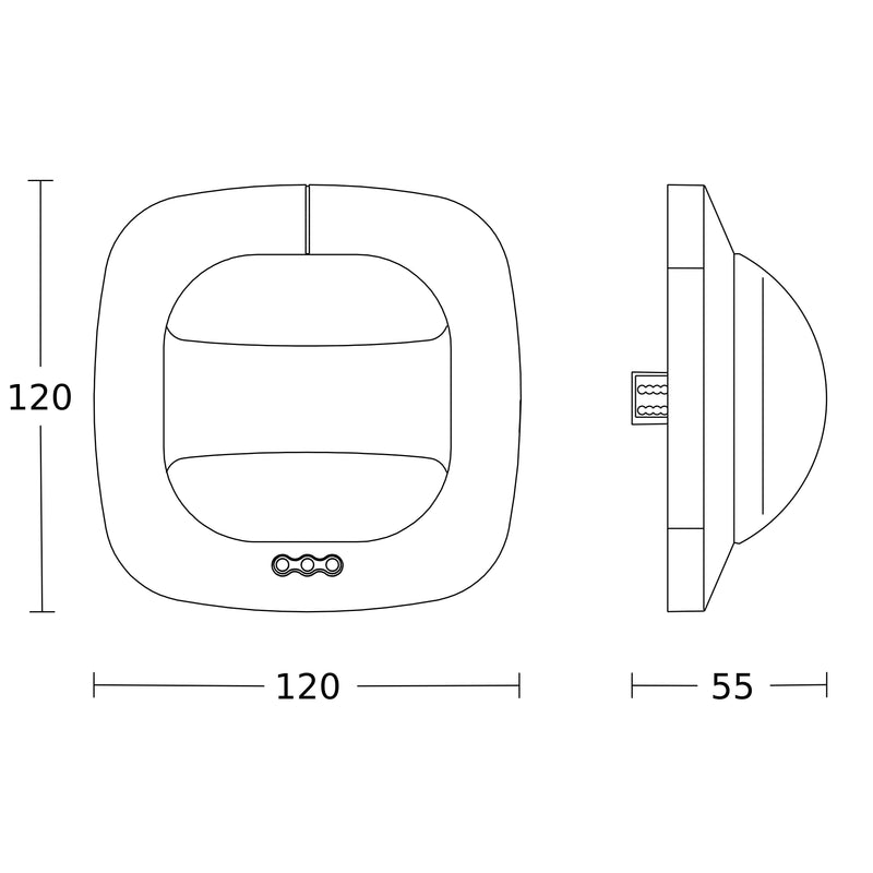 Steinel - Bussystem-Bewegungsmelder Präsenzmelder Dual HF UP WS KNX KNX