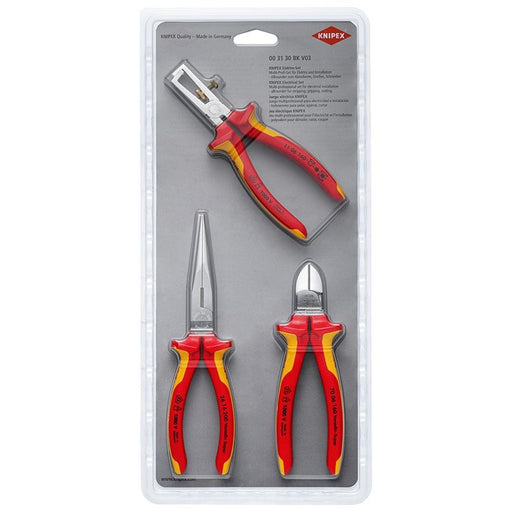 Knipex - Werkzeugset VDE Elektroset 00 31 30 BK V03 im Blisterkarton