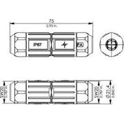 Telegärtner - Modularer Steckverbinder Kabelverbinder IP67 100007547 VM-Pro 8-8 Cl.FA