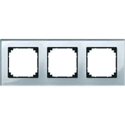 Merten - Abdeckrahmen Rahmen Glas 3f.diam/si 489360 waage/senkrecht