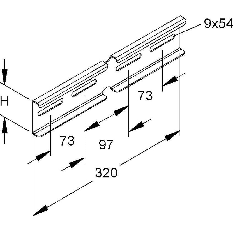 Niedax - Verbinder für Kabeltragsystem Winkelverbinder KWV 60 S − 1 Stück