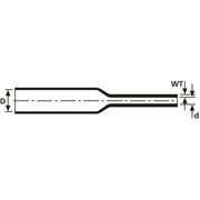 HellermannTyton - Schrumpfschlauch HUS876-1/2-POX-BK D 12,7/6,4 sw − 100 Meter