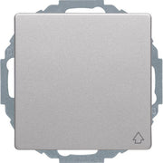 Berker - Steckdose SCHUKO-Steckdose alu/samt 47446084 m.Klappdeckel+erh.BS