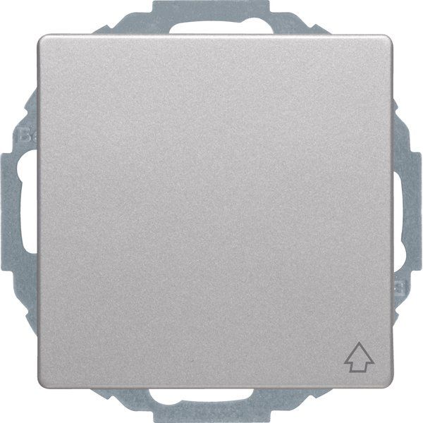 Berker - Steckdose SCHUKO-Steckdose alu/samt 47446084 m.Klappdeckel+erh.BS