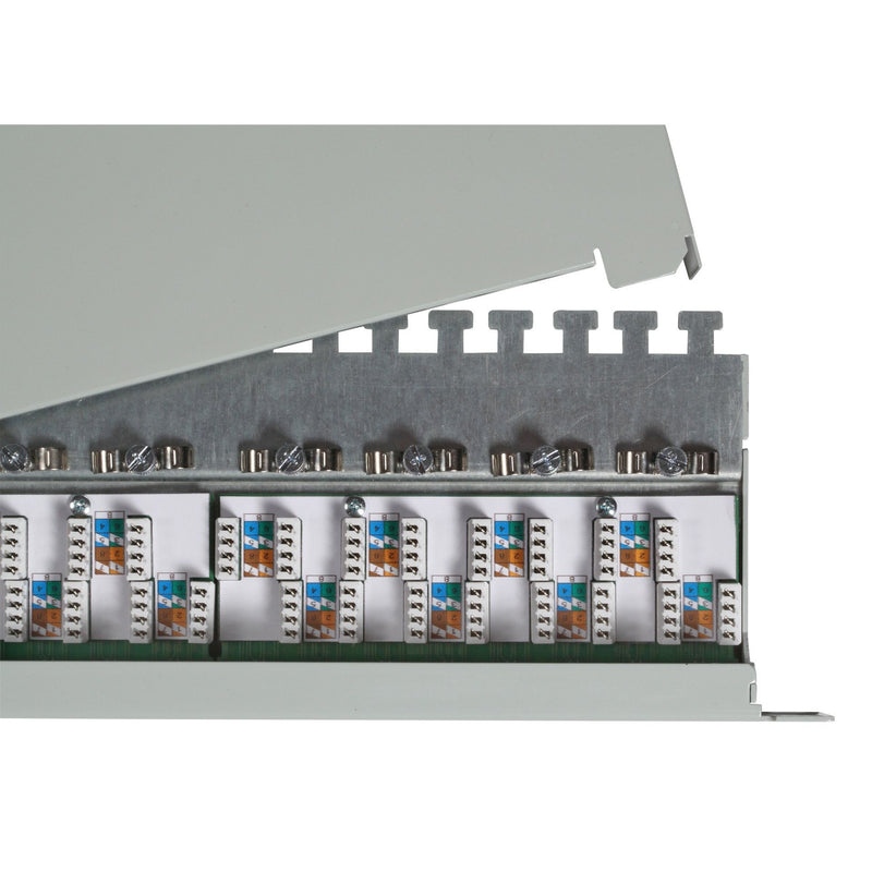 EFB-Elektronik - Patchpanel Kupfer Patchpanel 24xRJ45 1HE 37666.1M Cat.6A,RAL7035 grau