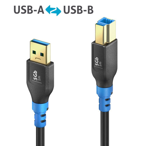 PureLink - PC-Kabel USB-A>B Kabel 1m FI-U300-010 FlexInstall