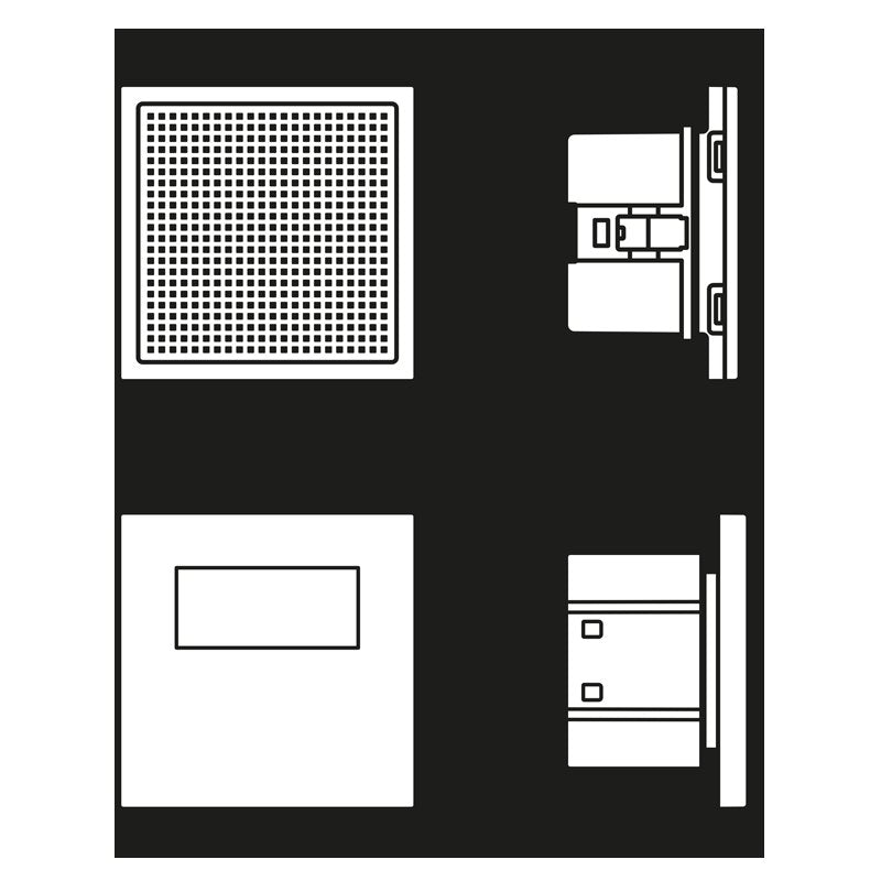 Jung - Radio Smart DAB+ Digitalradio DAB LS1 SW Set Mono 1LS