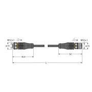 Turck - Konfektioniertes Sensor-Aktor-Kabel Verbindungsleitung RKS4T-2-RSS4T/TXL PUR − 1 Stück