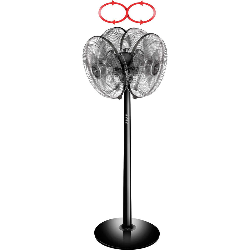 Unold - Umluftventilator Standventilator 86825 sw Silverline 40cm − 2 Stück