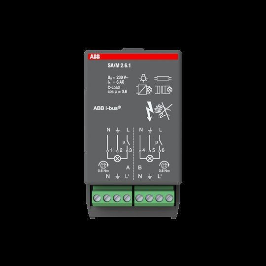 ABB Stotz S&J - Bussystem-Schaltaktor Schaltaktormodul SA/M2.6.1 6A