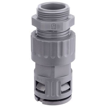 Flexa - Kunststoff-Wellschlauch-Verschraubung Schnellverschraubung RQGZ-M AD21,2/M25gr IP68,gerade − 10 Stück
